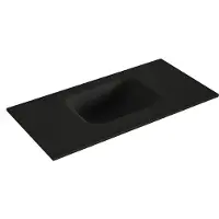 Mondiaz lex urban solid surface inleg wastafel voor toiletmeubel 60 cm. Positie wasbak midden