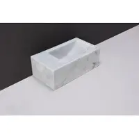 Forzalaqua Venetia Xs Carrara Gepolijst 29X16X10 cm Kraangat Links
