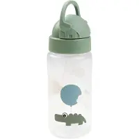 Done by Deer Happy Clouds fles met rietje Green