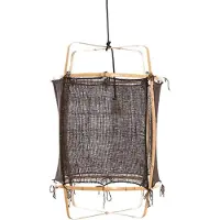 Ay Illuminate Hanglamp Z22 blond bamboe zwart cashmere ø48,5x72,5cm