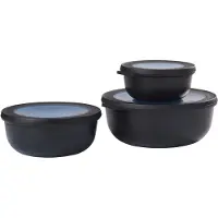 Mepal - Multikom Cirqula vershouddoos set - 350 + 750 + 1250 ml - Rond - Nordic black
