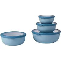 Mepal - Multikom Cirqula vershouddoos set - 350 + 750 + 1250 + 2250 ml - Rond - Nordic blue