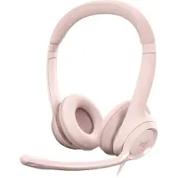 Logitech Koptelefoon - Bedraad - - H390 - USB - Anti-storing - Roze