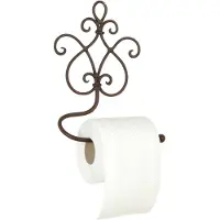 Clayre & Eef WC Rol houder 17x7x22 cm Bruin Ijzer Toiletrolhouder Toiletpapierhouder Toiletrol houder Bruin