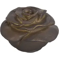 Clayre & Eef LumiLamp Knop voor lampenkap roos Ø 4 cm Bruin Kunststof Rond Roos Bruin