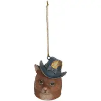 Clayre & Eef Hanger 7 Cm Bruin Kunststof Rond Woondecoratie Bruin Woondecoratie
