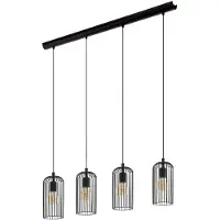 Eglo Hanglamp eettafel Roccamena 1 4-lichts draadlamp