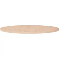 vidaXL Tafelblad rond Ø90x2,5 cm onbehandeld massief eikenhout