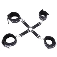 Auxfun BDSM Bondage set met enkelboeien en handboeien