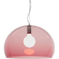 Kartell Hanglampe , FL/Y, dimbare, Rood, Woonkamer, Kunststof, Designer