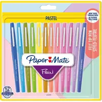 Paper Mate Set van 12 Flair Pastel Viltstiften in verschillende kleuren