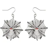 Boland Oorbellen spinneweb (zilver)