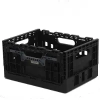 Wicked Smart Crate zwart met grijze grepen (recycled plastic)