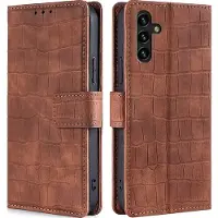 Mobigear Croco Bookcase voor Samsung Galaxy A04s - Bruin