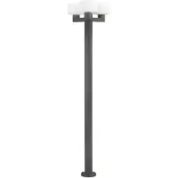 Faro 74436F3-04, Buitenverlichting voor sokkel/paal, Donkergrijs, Aluminium, IP44, Klasse I, E27