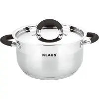 Klaus Pan 22cm-RVS-ZWART