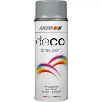 Motip Deco Colourspray Hoogglans RAL7001 Zilvergrijs 400 ML