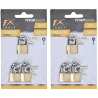 Fx Tools Set van 6x hangsloten 20mm koper - Hangsloten
