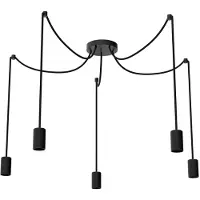 Segula Hanglamp Spyder 5-lichts zwart