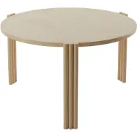 AYTM Tribus Salontafel Light Sand | Travertine | Ø60 cm