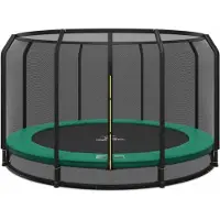 Magic Circle Pro Ingraaf Trampoline 427 cm Groen met veiligheidsnet