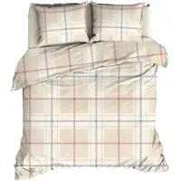 Romanette Dekbedovertrek Rubik Sand Katoen-260 x 200 / 220 cm | Extra Breed