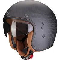 Scorpion Belfast Carbon Evo Solid, straalhelm ,Mat-Zwart ,S