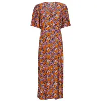 Esprit Lange jurk dress midi aop dames DE 38