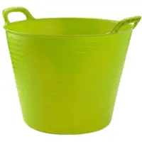 Forte Plastics Flexibele emmer/wasmand groen 25 liter - Wasmanden