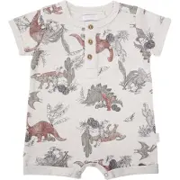 Noppies baby boxpak Manhattan met dierenprint wit/grijs/bruin Jongens | Maat: 56