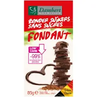 Damhert Chocoladetablet Fondant Zonder Suikers 85 Gr