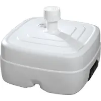 Huismerk Premium Parasolvoet Kunststof Wit - 50 L