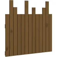 vidaXL Hoofdbord wandmontage 82,5x3x80 cm grenenhout honingbruin