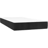 vidaXL Pocketveringmatras 90x190x20 cm fluweel zwart