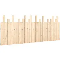 vidaXL Hoofdbord wandmontage 204x3x80 cm massief grenenhout