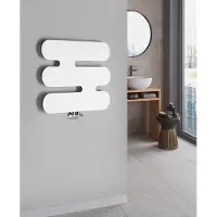 Sapho Samilla handdoekradiator 80x60cm 426w wit mat