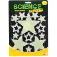 Johntoy Glow in the Dark Sterren 13-delig - Glow in the Dark Stickers - Glow in the Dark Planeten - Glow in the Dark Maan