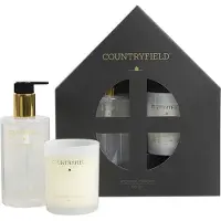 Decostar Countryfield - Spa - Gift box - hand wash & kaars - wit