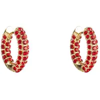 Go Dutch Label Oorringen Shine all around Rood