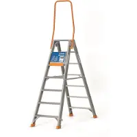 Ivana industrietrap dubbel oploopbaar met beugel 2x6 treden