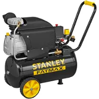 Nuair Compressor 251/10/24S FMXCM0062E - Luchtcompressor 10Bar - 24L - 240L/Min - Geïntegreerd Anti-Slip Handvat - Zwart