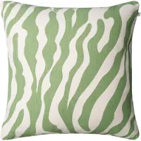 Chhatwal & Jonsson Zebra Kussen 50x50 Cm Voor Buiten Saliegroen / Gebroken Wit - Decoratieve kussens & hoezen Katoen Offwhite - OIC020174-19