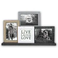 Zep Houten fotostandaard Jerome - 3x 10x15 en 1x 10x10 - - TY480
