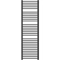 LuxeBath Badkamer radiator Sahara antraciet, 500x1800 mm, recht, met zij-aansluiting