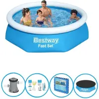 Bestway Zwembad Fast Set - Inclusief accessoires - 244x61 cm