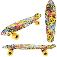 Toi-Toys Toi Toys Skateboard Cool Print Skul 60cm Multi multi Kunststof