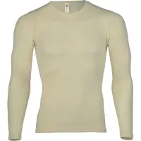 Engel - Unterhemd L/S - Merino-ondergoed 50/52, wit/grijs