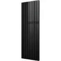 Boss & Wessing Designradiator plieger cavallino retto dubbel 1549 watt middenaansluiting 180x60,2 cm antraciet metallic