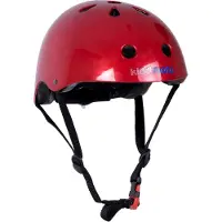 Kiddimoto Kinderhelm Metallic Red Medium