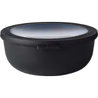 Mepal Cirqula kom met deksel ø 19,5 cm 1,25 liter kunststof nordic black